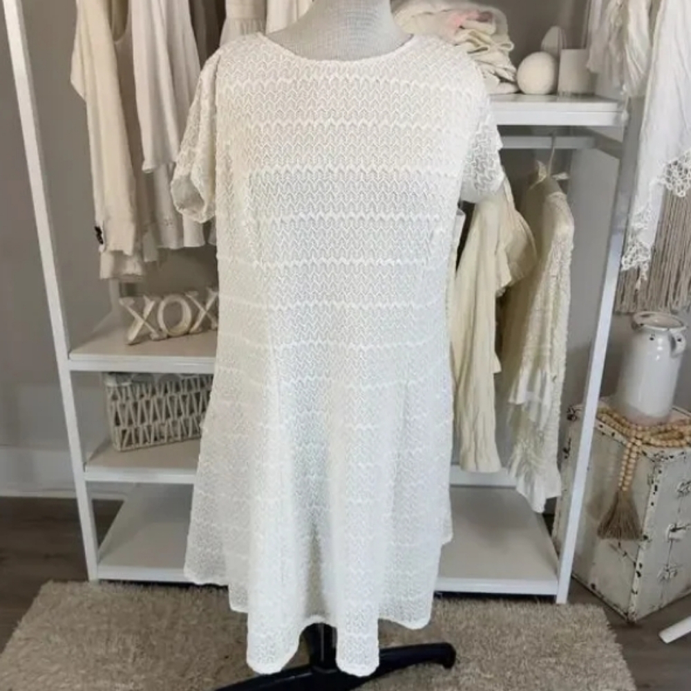 Bright white lace dress for wedding